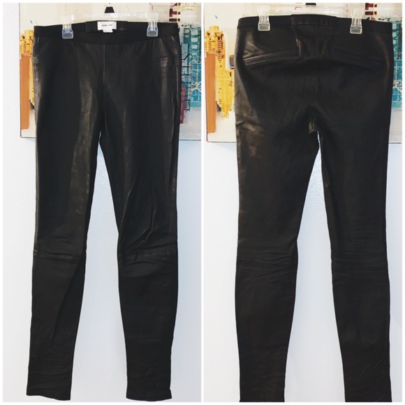 ✨SOLD✨ HELMUT LANG Lambskin Leather Skinny Pants - Picture 3 of 8